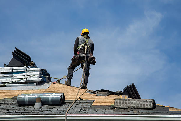 Professional Gutter Installation technician working in Vevay, IN
